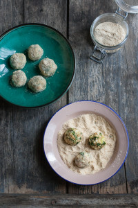 Polpette con cime di rapa e provolone piccante