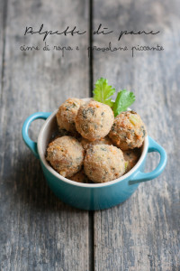 Polpette di pane con cime di rapa e provolone piccante