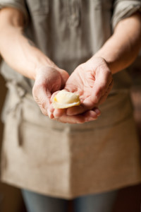 Tortelli di farro con ricotta e limone