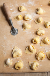 Tortelli di farro con ricotta e limone